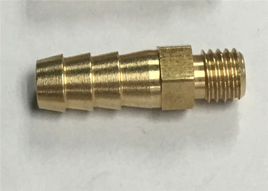 H59 Brass M7X1.0mm Connector กระบวนการกลึง CNC โดยไม่ต้องรักษาพื้นผิว