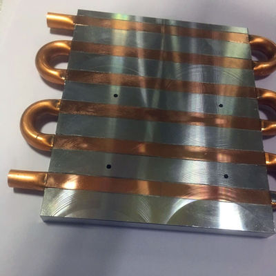 T5 Water Liquid Cooling Heatsink , Al6061 Bonded Fin Heat Sink
