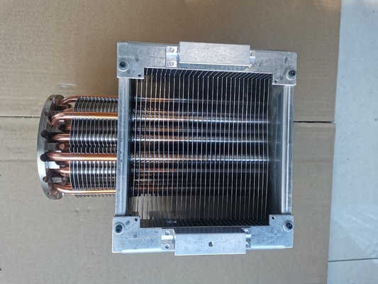 ฮีทซิงค์กลม 1500W พร้อมพัดลมท่อความร้อนขนาดใหญ่ครีบระบายความร้อนอลูมิเนียมพัดลมคูลเลอร์