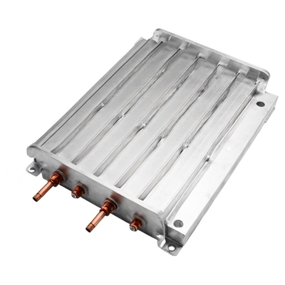 Performance extrusion Aluminium Heat Sink Profiles Silver Color