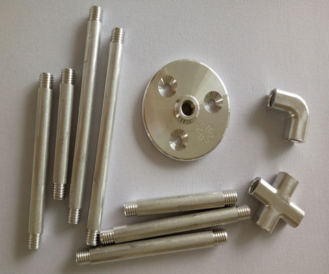 อะไหล่เครื่องจักรกลอลูมิเนียมที่กำหนดเองสำหรับเค้กตกแต่งกระบวนการ CNC Machining สำหรับวางเค้ก