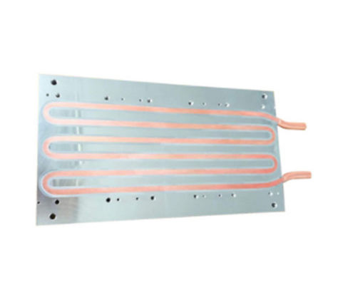 Overflow Welding Aluminum Fin Heat Sink With Copper Pipe For Computer Application